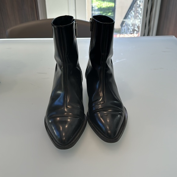 Vince Yasmin Leather Ankle Boots - Picture 5 of 7